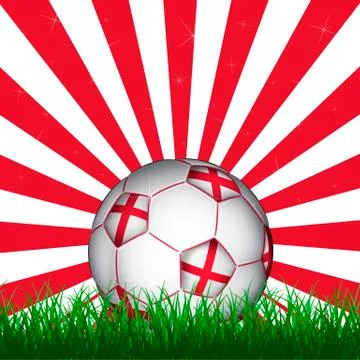 England soccer ball, vector Stock Illustration