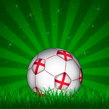 England soccer ball, vector Illustrazione stock