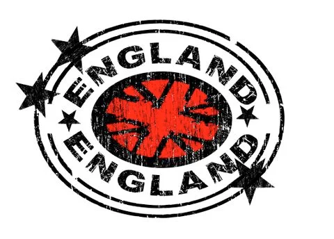 England Stamp 스톡 일러스트