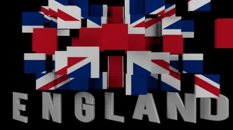 England Tile Animation Stock Footage 8692645