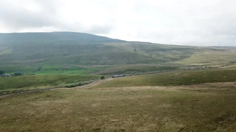 ENGLAND - TRAIN IN THE COUNTRYSIDE Stock Footage 203936215