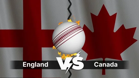 England Vs Canada Match , Canada Vs England cricket match Stock Footage 310664064