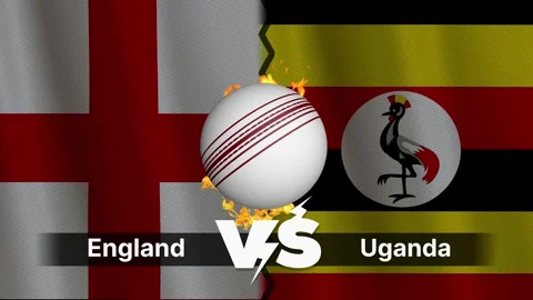 England Vs Uganda  Match , Uganda  Vs England cricket match Stock Footage 310664248
