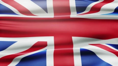 England Waving Flag Animation (Looping) Stock Footage 220240617