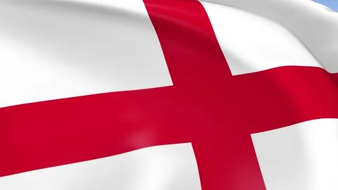 England Waving Flag Background Loop Stock Footage 317842050