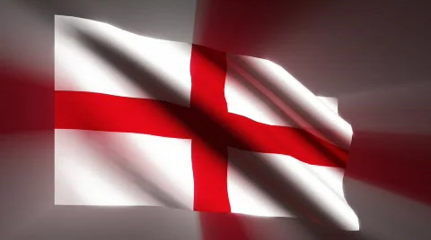 England waving flag Stock Footage 775853