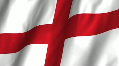 England Waving Flag Stock Footage 12253376
