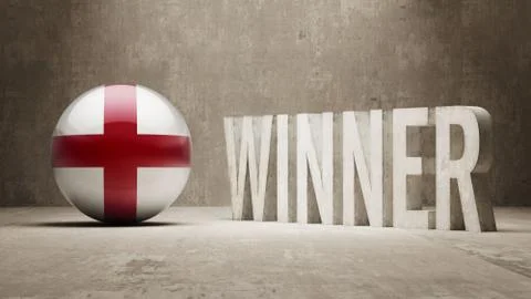 England. Winner Concept. Stock Illustration