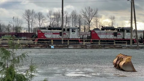 Englewood Logging Engines Stock Footage 167780257