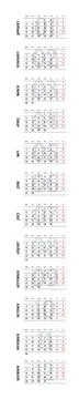 English 2026 Vertical Linear Grid Geometric Yearly Calendar Layout Modern Annual Stock Illustration
