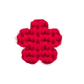 English 3d rendering alphabet wool knitted isolated. Great for warm christmas Stock Illustration