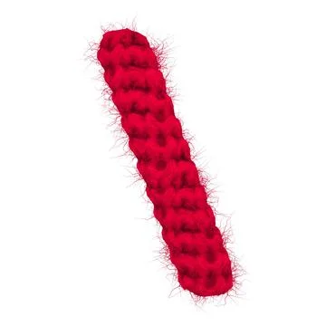 English 3d rendering alphabet wool knitted isolated. Great for warm christmas Stock Illustration