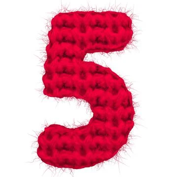 English 3d rendering alphabet wool knitted isolated. Great for warm christmas Stock Illustration