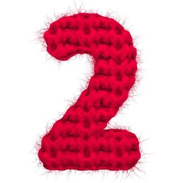 English 3d rendering alphabet wool knitted isolated. Great for warm christmas Stock Illustration