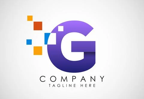 English alphabet with data pixel. Creative technological modern data pixel lo 스톡 일러스트