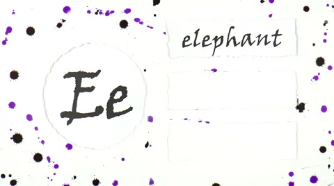 The English alphabet Vídeos de archivo 47555809
