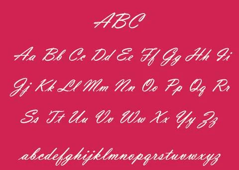 English alphabet Stock Illustration