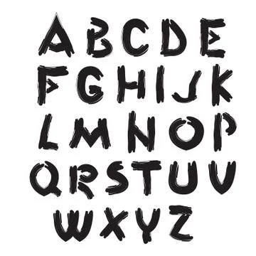 English alphabet vector Stock Illustration