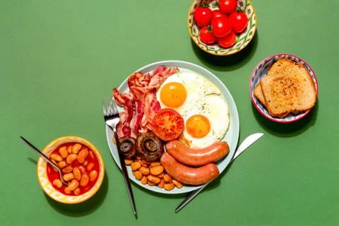 English breakfast concept Stock Photos