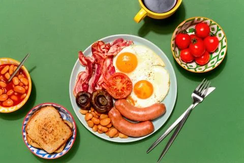 English breakfast concept Stock Photos
