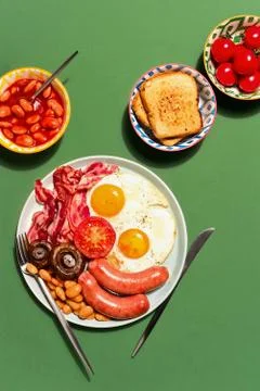 English breakfast concept Stock Photos