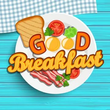 English breakfast, vector. Stock-Illustration