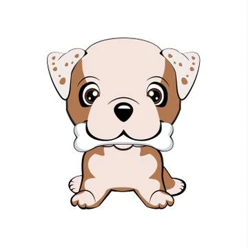 English bulldog. Stock Illustration