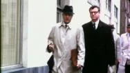 English Businessmen Walking To Work London 60S Vintage Film Business Movie 4549 Stock Footage