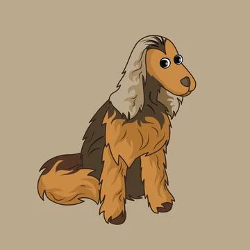 English cocker spaniel Stock Illustration