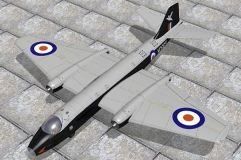 English Electric Canberra B2 3D Model