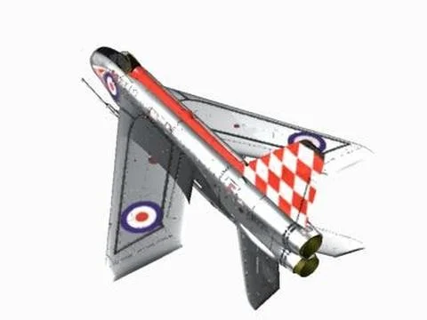 English Electric Lightning F3 3D Model