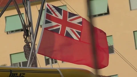 English flag Video stock 79275351