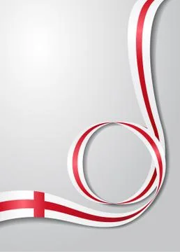 English flag wavy background. Vector illustration. Illustrazione stock