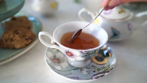 English High Tea Inspired Setup 16/16 Stock Footage 167050932