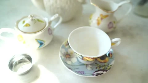 English High Tea Inspired Setup 13/16 Stock Footage 167051151