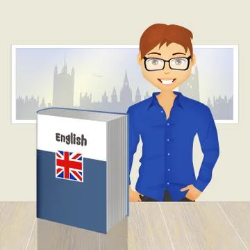 English language course Stock Illustration