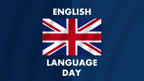 English language day flag Stock-Footage 341356665