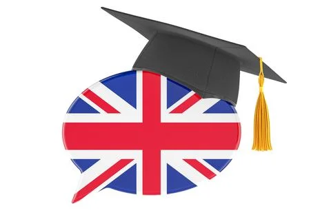 English language learning, education, and communication concept. Speech bub.. Stock Illustration