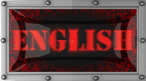English on led Видео 8708099
