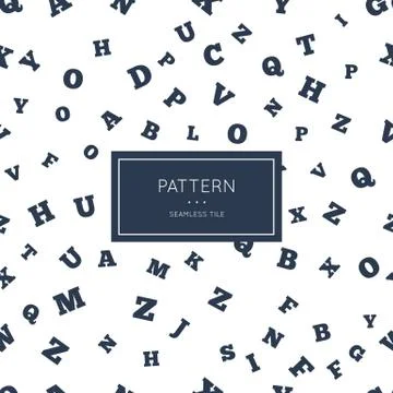English letter pattern. Stock Illustration