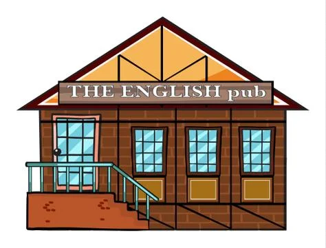 The english pub Stock Illustration