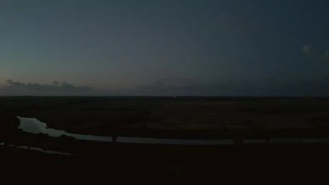 English River Dusk Stock Footage 272759983