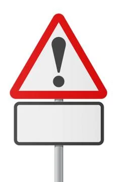 English road sing - Blank danger Stock Illustration