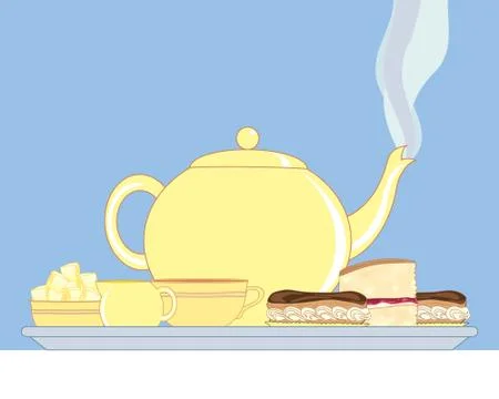 English tea Stock Illustration