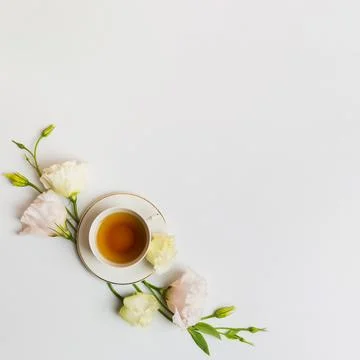 English tea plain background Stock Photos