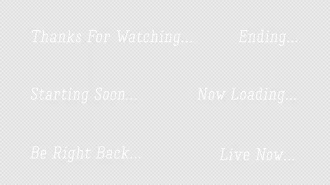 English Text Animation Set for Streaming Transparent Stock Footage 326707452