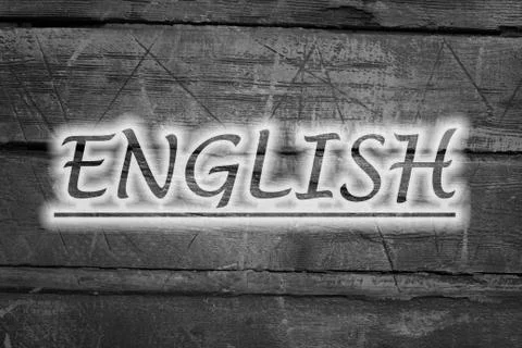 English text on background Stock Illustration