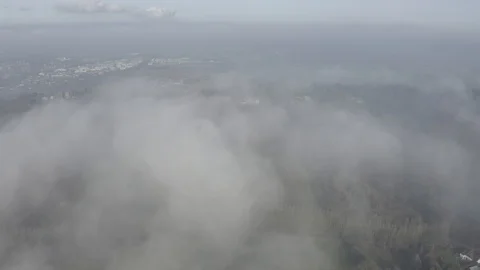 English town from above clouds Video stock 101715686