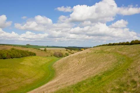 English valley in springtime Stock Photos