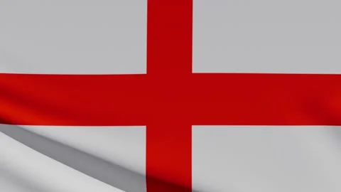 English Waving Flag 4K Stock Footage 339687076